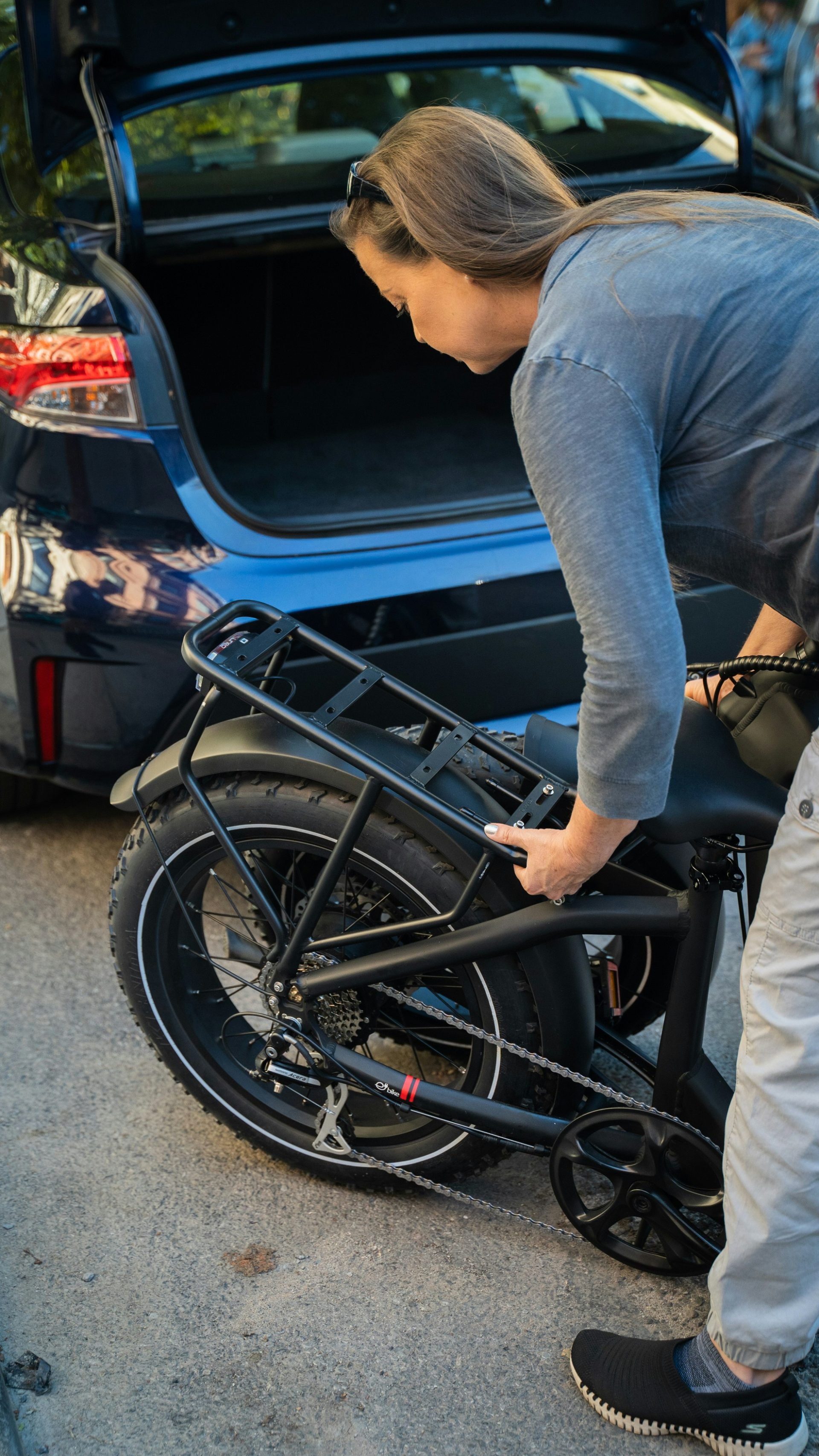 a woman in a wheelchair